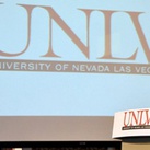
UNLV President David Ashley speaks Saturday during graduation ceremonies at UNLV's satellite campus in Singapore. Ashley conferred 34 bachelor's degrees and seven master's degrees. Some in the university community were uncomfortable with Ashley making the trip.