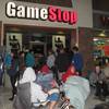 People wait outside a Henderson Game Stop on Thanksgiving night, hours before Black Friday sales began.