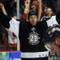 Josh Lunden celebrates after scoring a game-winning goal in overtime against the Ontario Reign on Sunday afternoon at the Orleans Arena. The goal was his third of the game, completing his first hat-trick of the season.