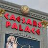 The marquee sign at Caesars Palace displays a welcome to Celine Dion in Las Vegas on Feb. 16, 2011. The singer begins a new series of shows at The Colosseum on March 15.