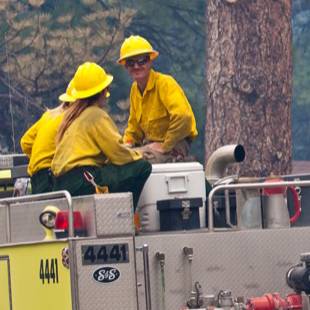 Firefighters had a “break-even” kind of day Monday in battling the vast wildfire at Mount Charleston, getting some containment in some areas, losing ground in others, but so far managing to save every structure, according to an official in charge of the operation.