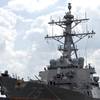 Russian fighter jet repeatedly buzzes US Navy warship Russian fighter jet repeatedly buzzes US Navy warship