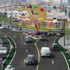 Artist's rendering of the Main and Commerce streets beautification project as envisioned by the city of Las Vegas.