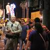 Police facing bigger crowds on streets downtown, on the Strip Police facing bigger crowds on streets downtown, on the Strip