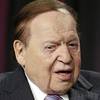 Las Vegas Sands CEO Sheldon Adelson sits onstage before President Donald Trump speaks at the Israeli American Council National Summit in Hollywood, Fla., Saturday, Dec. 7, 2019. 