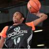 Derrick Jones goes up for a dunk during the Adidas Nations camp on Aug. 4, 2014, in Long Beach, Calif. 