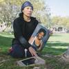 Helen Melendez visits a plaque memorializing her daughter on Monday, Nov. 16, 2015, at Discovery Park. Her daughter, Claudia, killed herself five years ago and, since then, Melendez has pushed for more mental health awareness in the community, especially at schools. 