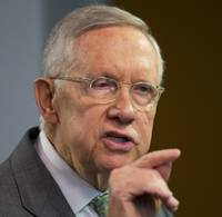 Senate Minority Leader Harry Reid speaks during an opening ceremony for the Federal Justice Tower, a new office building in downtown Las Vegas, Thursday, Aug. 18, 2016. Senate Minority Leader Harry Reid speaks during an opening ceremony for the Federal Justice Tower, a new office building in downtown Las Vegas, Thursday, Aug. 18, 2016.