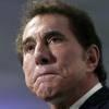 Former Las Vegas casino mogul Steve Wynn gestures at a news conference in Medford, Mass., March 15, 2016. 