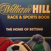 This photo shows an advertisement for the William Hill sportsbook. This photo shows an advertisement for the William Hill sportsbook.