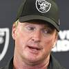 Las Vegas Raiders head coach Jon Gruden speaks with the media following an NFL football game against the Pittsburgh Steelers in Pittsburgh, Sept. 19, 2021.