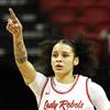 UNLV Lady Rebels guard Essence Booker (24) celebrates after making a basket during the Mountain West womens championship game against the Colorado State Rams at the Thomas & Mack Center Wednesday, March 9, 2022.