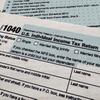 An Internal Revenue Service 2023 1040 tax form and instructions are shown on Jan. 26, 2024 in New York.