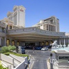 An exterior view of the porte cochere at Caesars Palace Tuesday, July 11, 2023.