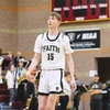 Faith Lutheran senior Graydon Lemke, center, walks up the court during a game against Sunrise Mountain. Lemke, who led the Crusaders in scoring at 17 points per game this season and was the team captain, is a finalist for a national honor being announced today.