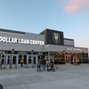 People gather outside The Dollar Loan Center arena in Henderson Tuesday, March 8, 2022.