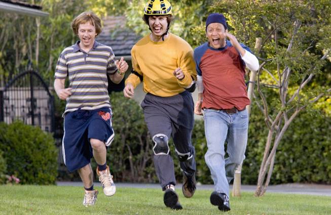 Actors from left, David Spade, Jon Heder and Rob Schneider appear in a scene from "The Benchwarmers," in this undated photo released by Revolution Studios. Critics are being shut out of more films as studios forgo advance screenings on flicks they expect reviewers to trash, figuring the movies stand a better chance of box-office success with no reviews rather than bad ones. (AP Photo/Revolution Studios, Darren Michaels).