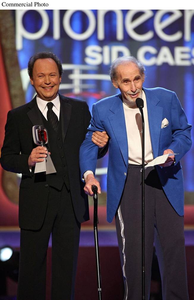 Billy Crystal and the legendary Sid Caesar at the TV Land Awards airing on March 22, 2006 on TV Land. Billy Crystal gave Sid Caesar the Pioneer Award.