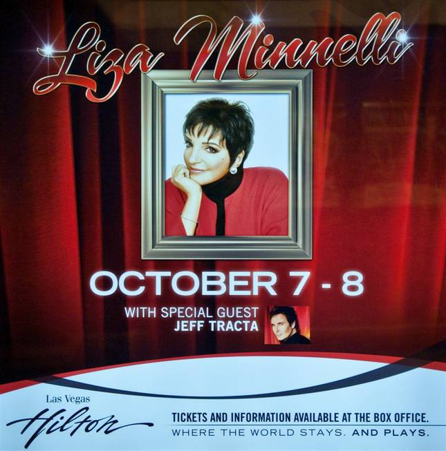 Liza Minnelli at the Las Vegas Hilton on Oct. 7, ...