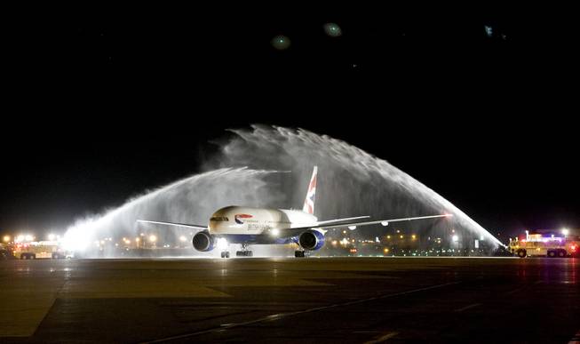 British Airways inaugural flight