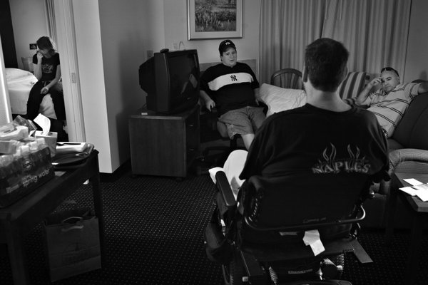 Kathy sits alone in the bedroom after the couple had ...
