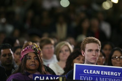 Sen. Barack Obama touched on several issues in a speech at Rancho High School on Thursday, Jan. 17, 2008. Obama talked about early-childhood education, making college affordable to all who want it, and ending the war in Iraq.