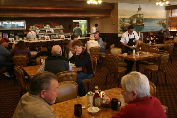 It's life as usual at The Searchlight Nugget Casino restaurant ...