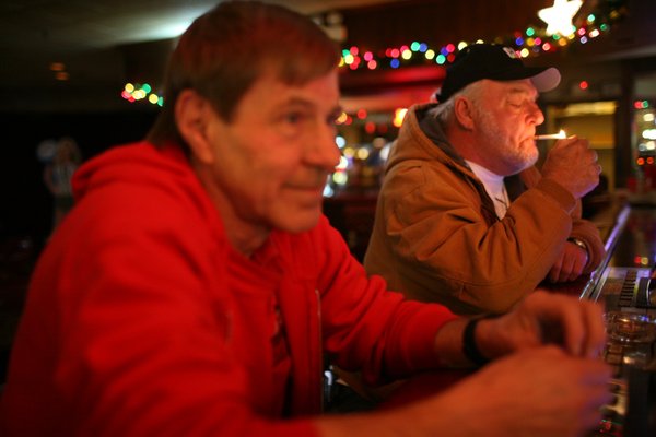 Not interested in participating in the caucus, James Banks, left, ...