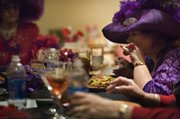 Red Hatter Lynda Pepitone of the Desert Bloomers of Henderson is one of more than 1 million Red Hatters around the world, all past age 50. When members attend society events they leave the men at home.