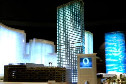 A model of the City Center project on display at their sales office off Las Vegas Boulevard South in Las Vegas Wednesday, January 23, 2008.