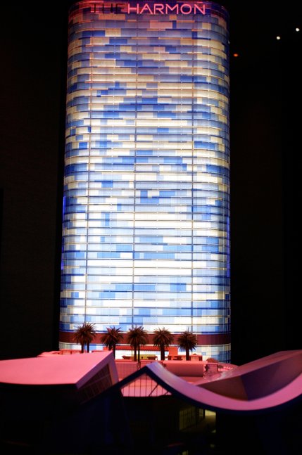 A model of the Harmon Hotel Spa and Residences, part of the City Center project at their sales office off Las Vegas Boulevard South in Las Vegas Wednesday, January 23, 2008.