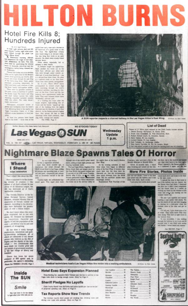 The front page of the Wednesday, February 11, 1981 edition ...
