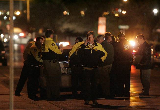 Metro Police investigate a shooting scene in February 2008 near Jaycee Park. 