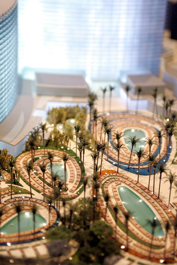 The pools that are a part of the casino hotel ...