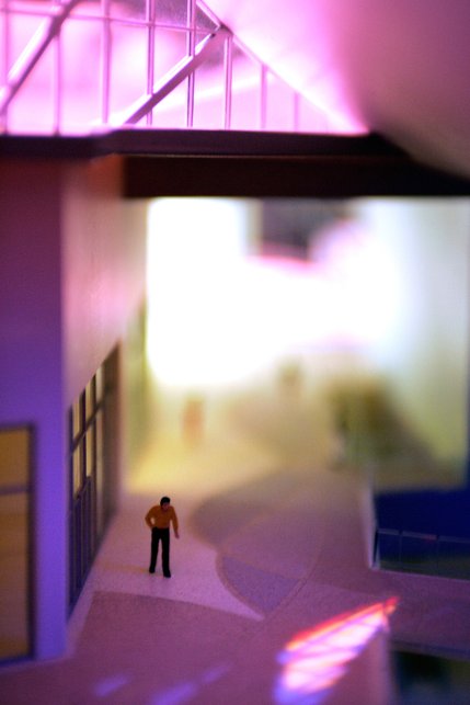 A model of the Harmon Hotel Spa and Residences, part of the CityCenter Las Vegas project.