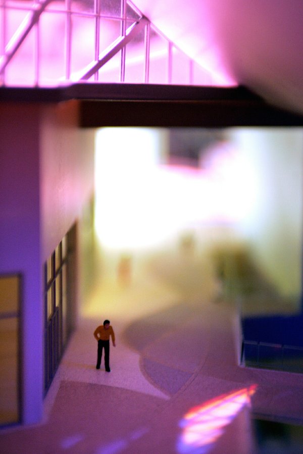 A model of the Harmon Hotel Spa and Residences, part ...