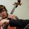 Photo: Aleks Tengesdal, left, studies cello with UNLV mus