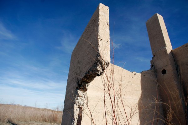 A structure at the site of the lost town of ...