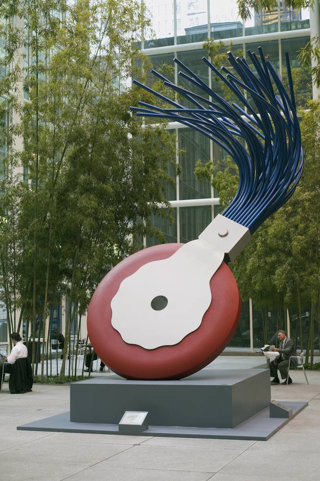 Mandarin Oriental, Las Vegas, will feature “Typewriter Eraser, Scale X,” an iconic piece by Claes Oldenburg and Coosje van Bruggen. The 19-foot stainless steel and Fiberglas work is the largest of three such collaborations on the subject.