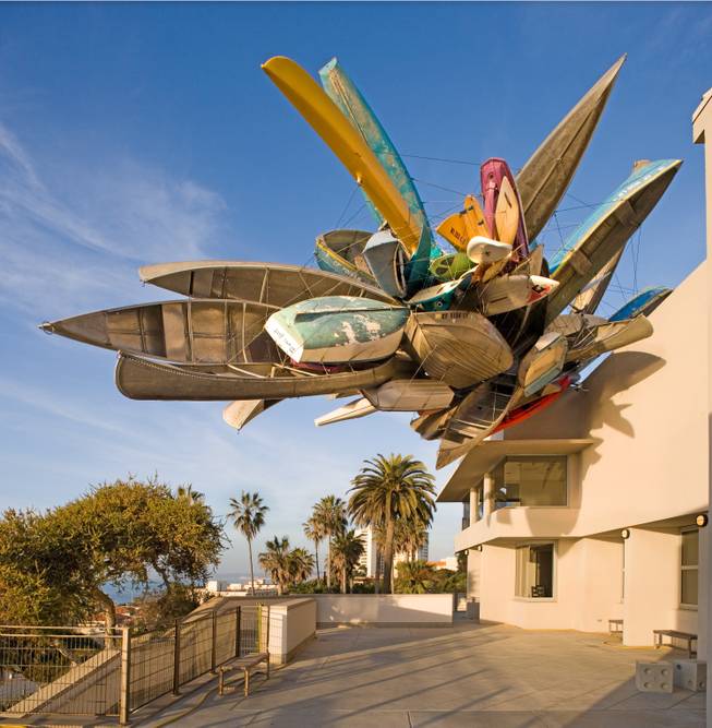 Nancy Rubins will create one of the most visually stunning commissions at CityCenter with a larger-scale version of her famous installation “Big Pleasure Point.” It will be a colorful composition of rowboats, kayaks, canoes, small sailboats, surfboards, jet skis, paddle boats, catamarans and other craft.