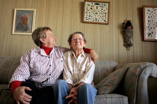 Verna Heller, right, grew up in St. Thomas with her ...