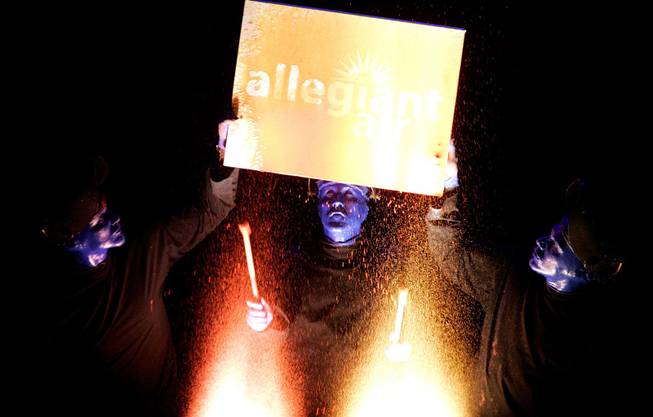 Blue Man Group and Allegiant Air