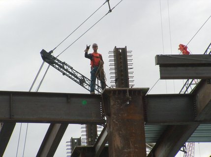 A family member took this photo of David Rabun Jr. about a week before he died in November. He had complained to his father that the job site was crowded and the work moved too fast. 