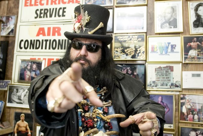 Buffalo Jim Barrier, a colorful wrestling promoter and auto mechanic who had a running feud with former Crazy Horse Too owner Rick Rizzolo, has died.
Clark County Coroner Mike Murphy says the body of the 55-year-old Barrier was found Sunday afternoon at a Motel 6 on Boulder Highway and positively identified by a family member. Barrier was pronounced dead at 2:30 p.m.