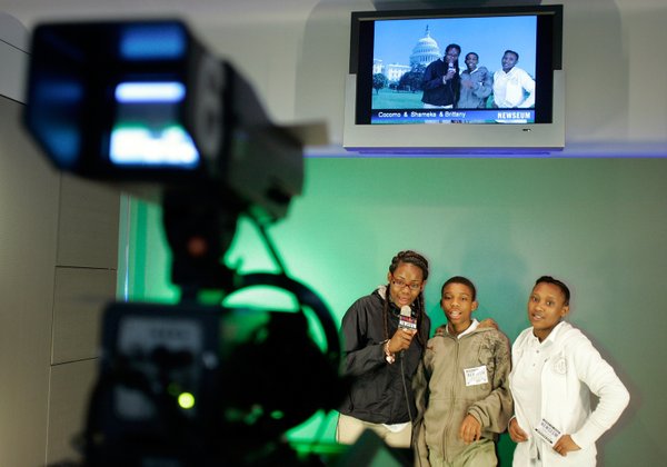 Brittany Warren, 14, Damion Burriss, 13, and Shameka Lyles, 14, ...
