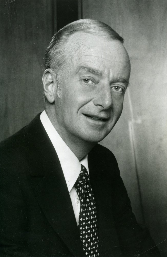 Casino Executive Frank "Lefty" Rosenthal smiles for this portrait. Rosenthal secretly ran the Stardust hotel for the Chicago mafia and was famous for being the first to put a sports book inside of a casino. The movie "Casino" is based on the events surrounding Rosenthal's presence in Las Vegas.