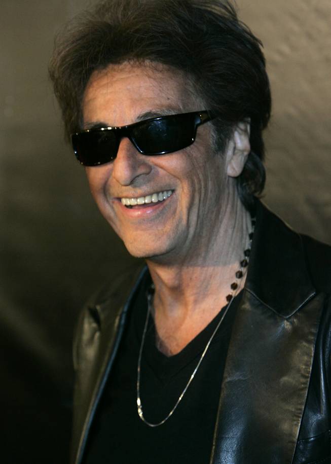 Actor Al Pacino smiles as he arrives for the world premiere of Tristar's "88 Minutes" on April 17, 2008, at Planet Hollywood.