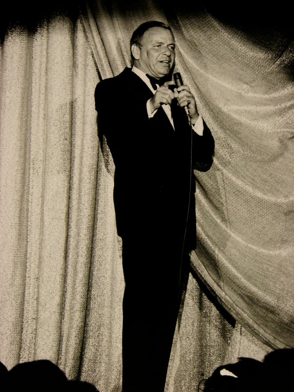 Frank Sinatra sings onstage at Caesars Palace during a June ...