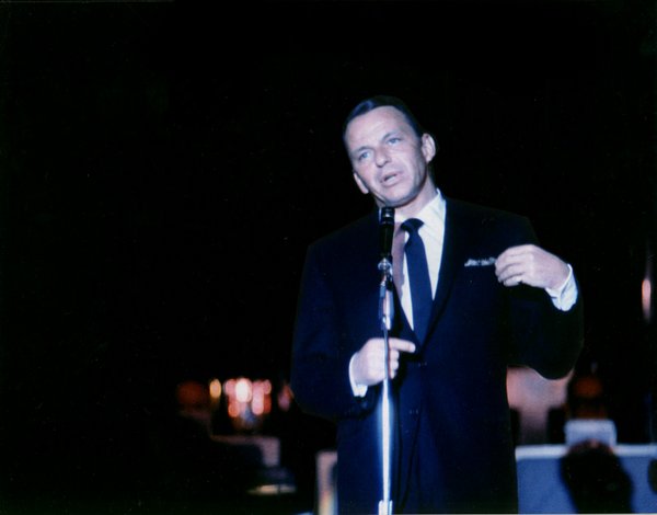 Frank Sinatra sings during one of his countless performances in ...