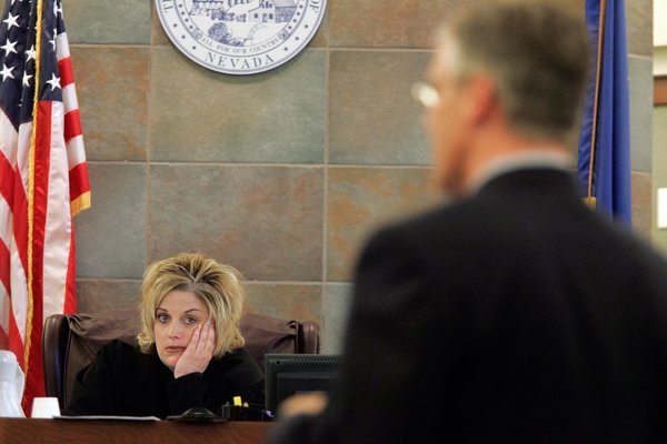Judge Michelle Leavitt hears the civil case between defendant Las ...